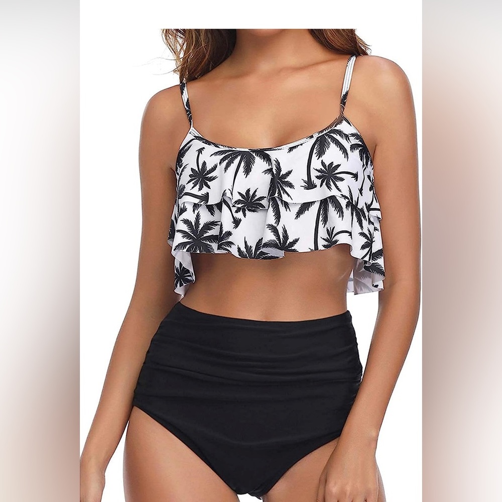 Tempt Me Two Piece Ruffle Bathing Suit